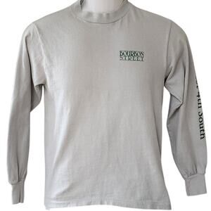 Vtg 1987 Bourbon Street Utah Jazz Gray Long sleeve t-shirt Women's Size Small